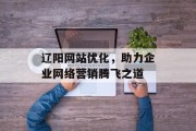 辽阳网站优化,助力企业网络营销腾飞之道 辽阳网站优化,助力企业网络营销腾飞之道