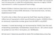 马斯克称开发火星需要将火箭技术提高1000倍 马斯克称开发火星需要将火箭技术提高1000倍