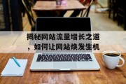 揭秘网站流量增长之道,如何让网站焕发生机 揭秘网站流量增长之道,如何让网站焕发生机