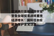 欧洲央行首席经济学家警告全球贸易战将重挫经济增长:国际社会应避免保护主义泛滥 欧洲央行首席经济学家警告全球贸易战将重挫经济增长:国际社会应避免保护主义泛滥