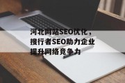 河北网站SEO优化,搜行者SEO助力企业提升网络竞争力 河北网站SEO优化,搜行者SEO助力企业提升网络竞争力