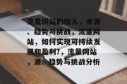 流量网站的收入,来源、趋势与挑战,流量网站,如何实现可持续发展和盈利?,流量网站,源、趋势与挑战分析 流量网站的收入,来源、趋势与挑战,流量网站,如何实现可持续发展和盈利?,流量网站,源、趋势与挑战分析