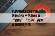机构看好2025年医药核心资产估值修复 “创新”“出海”两大主线逻辑不改 机构看好2025年医药核心资产估值修复 “创新”“出海”两大主线逻辑不改