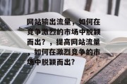 网站输出流量,如何在竞争激烈的市场中脱颖而出?,提高网站流量,如何在激烈竞争的市场中脱颖而出? 网站输出流量,如何在竞争激烈的市场中脱颖而出?,提高网站流量,如何在激烈竞争的市场中脱颖而出?
