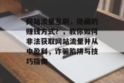 网站流量互刷,隐藏的赚钱方式?,教你如何非法获取网站流量并从中盈利,诈骗陷阱与技巧指南 网站流量互刷,隐藏的赚钱方式?,教你如何非法获取网站流量并从中盈利,诈骗陷阱与技巧指南
