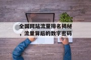 全国网站流量排名揭秘，流量背后的数字密码