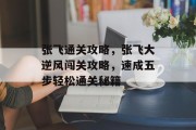 张飞通关攻略，张飞大逆风闯关攻略，速成五步轻松通关秘籍