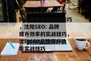 沈阳SEO网站推广品牌提升效率的实战技巧,沈阳SEO: 品牌提升效率的实战技巧,沈阳SEO品牌提升效率实战技巧