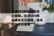 天津SEO网站排名优化策略,天津SEO网站排名优化策略,提高转化率的策略 天津SEO网站排名优化策略,天津SEO网站排名优化策略,提高转化率的策略