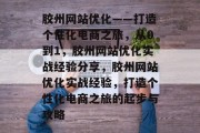 胶州网站优化——打造个性化电商之旅，从0到1，胶州网站优化实战经验分享，胶州网站优化实战经验，打造个性化电商之旅的起步与攻略