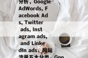 网站流量分成五大类别，Google AdWords、Facebook Ads、Twitter广告、Instagram广告和LinkedIn广告，网站流量五大分类分析，Google AdWords, Facebook Ads, Twitter ads, Instagram ads, and LinkedIn ads，网站流量五大分类，Google AdWords, Facebook Ads, Twitter ads, Instagram ads, and LinkedIn ads