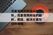 流量受限的网站问题解析,流量受限网站的解析,原因、解决方案与预防策略 流量受限的网站问题解析,流量受限网站的解析,原因、解决方案与预防策略