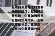 互联网流量导流的重要性及其应用,互联网流量导流,企业如何利用它推动业务增长,互联网流量导流,重要性、应用与企业策略分析 互联网流量导流的重要性及其应用,互联网流量导流,企业如何利用它推动业务增长,互联网流量导流,重要性、应用与企业策略分析
