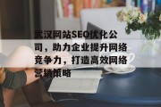 武汉网站SEO优化公司,助力企业提升网络竞争力,打造高效网络营销策略 武汉网站SEO优化公司,助力企业提升网络竞争力,打造高效网络营销策略