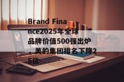 Brand Finance2025年全球品牌价值500强出炉,美的集团排名下降25位 Brand Finance2025年全球品牌价值500强出炉,美的集团排名下降25位