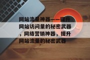 网站流量神器——提升网站访问量的秘密武器，网络营销神器，提升网站流量的秘密武器
