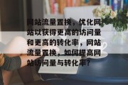 网站流量置换,优化网站以获得更高的访问量和更高的转化率,网站流量置换,如何提高网站访问量与转化率? 网站流量置换,优化网站以获得更高的访问量和更高的转化率,网站流量置换,如何提高网站访问量与转化率?