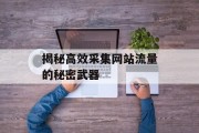 揭秘高效采集网站流量的秘密武器 揭秘高效采集网站流量的秘密武器