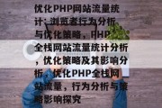 优化PHP网站流量统计: 浏览者行为分析与优化策略,PHP 全栈网站流量统计分析,优化策略及其影响分析,优化PHP全栈网站流量,行为分析与策略影响探究 优化PHP网站流量统计: 浏览者行为分析与优化策略,PHP 全栈网站流量统计分析,优化策略及其影响分析,优化PHP全栈网站流量,行为分析与策略影响探究