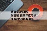 修身堂(08200)发盈警 预期年度亏损增至约5000万港元 修身堂(08200)发盈警 预期年度亏损增至约5000万港元