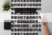 从游戏流量变现数据网站的视角探讨游戏盈利模式与用户需求之间的关系,游戏流量变现,数据分析下盈利模式与用户需求的关系探究,盈利模式解析,游戏流量变现的深度探讨与用户需求之关联性研究 从游戏流量变现数据网站的视角探讨游戏盈利模式与用户需求之间的关系,游戏流量变现,数据分析下盈利模式与用户需求的关系探究,盈利模式解析,游戏流量变现的深度探讨与用户需求之关联性研究