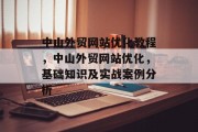 中山外贸网站优化教程,中山外贸网站优化,基础知识及实战案例分析 中山外贸网站优化教程,中山外贸网站优化,基础知识及实战案例分析