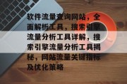 软件流量查询网站,全面解析工具,搜索引擎流量分析工具详解,搜索引擎流量分析工具揭秘,网站流量关键指标及优化策略 软件流量查询网站,全面解析工具,搜索引擎流量分析工具详解,搜索引擎流量分析工具揭秘,网站流量关键指标及优化策略