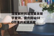 深度解析网站流量关键字查询,提升网站SEO效果的关键步骤 深度解析网站流量关键字查询,提升网站SEO效果的关键步骤