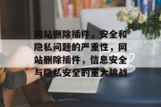 网站删除插件,安全和隐私问题的严重性,网站删除插件,信息安全与隐私安全的重大挑战 网站删除插件,安全和隐私问题的严重性,网站删除插件,信息安全与隐私安全的重大挑战