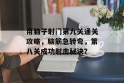 用脑子射门第九关通关攻略,脑筋急转弯,第八关成功射击秘诀?