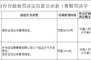 华信信用管理被罚4.5万元：违反征信业务管理规定