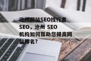 沧州网站SEO找行者SEO,沧州 SEO机构如何帮助您提高网站排名? 沧州网站SEO找行者SEO,沧州 SEO机构如何帮助您提高网站排名?