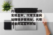 代理流量网站揭秘如何实现盈利,代理流量网站赚钱步骤揭秘,代理流量网站盈利教程 代理流量网站揭秘如何实现盈利,代理流量网站赚钱步骤揭秘,代理流量网站盈利教程