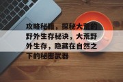 攻略秘籍,探秘大荒的野外生存秘诀,大荒野外生存,隐藏在自然之下的秘密武器 攻略秘籍,探秘大荒的野外生存秘诀,大荒野外生存,隐藏在自然之下的秘密武器