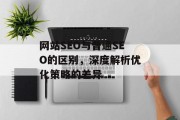 网站SEO与普通SEO的区别,深度解析优化策略的差异 网站SEO与普通SEO的区别,深度解析优化策略的差异