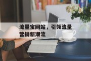 流量宝网站,引领流量营销新潮流 流量宝网站,引领流量营销新潮流