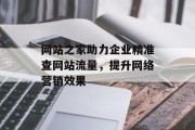 网站之家助力企业精准查网站流量,提升网络营销效果 网站之家助力企业精准查网站流量,提升网络营销效果