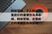 网络营销,个人网站流量统计的重要性及其影响,网络营销,流量统计的重要性及其影响 网络营销,个人网站流量统计的重要性及其影响,网络营销,流量统计的重要性及其影响