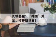长城基金:“纯血”鸿蒙,打开新世界? 长城基金:“纯血”鸿蒙,打开新世界?