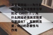 流量看网站——为什么我们必须关注搜索引擎优化（SEO）？，为什么网站必须关注搜索引擎优化？，互联网流量，SEO的必要性与作用