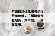 广州网络优化服务的优势和价值，广州网络优化服务，效率提升、效果显著。