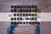 捕捉网站SEO的最佳策略,提升网站SEO,精准营销策略解析,精准营销,SEO最佳策略及精准营销策略解析 捕捉网站SEO的最佳策略,提升网站SEO,精准营销策略解析,精准营销,SEO最佳策略及精准营销策略解析