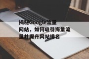 揭秘Google流量网站,如何吸引海量流量并提升网站排名 揭秘Google流量网站,如何吸引海量流量并提升网站排名
