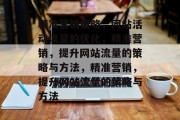 精准营销策略,网站活动流量的优化,精准营销,提升网站流量的策略与方法,精准营销,提升网站流量的策略与方法 精准营销策略,网站活动流量的优化,精准营销,提升网站流量的策略与方法,精准营销,提升网站流量的策略与方法