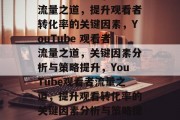 YouTube 上的流量之道,提升观看者转化率的关键因素,YouTube 观看者流量之道,关键因素分析与策略提升,YouTube观看者流量之道,提升观看转化率的关键因素分析与策略提升策略 YouTube 上的流量之道,提升观看者转化率的关键因素,YouTube 观看者流量之道,关键因素分析与策略提升,YouTube观看者流量之道,提升观看转化率的关键因素分析与策略提升策略