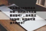 街头霸王5沙加特通关攻略,你的战斗方式需要调整吗?,街头霸王5沙加特,如何应对更强大的对手?