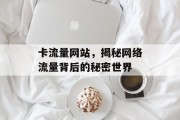 卡流量网站,揭秘网络流量背后的秘密世界 卡流量网站,揭秘网络流量背后的秘密世界