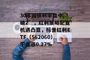 30年国债利率盘中“破2”,红利策略配置机遇凸显,标普红利ETF(562060)午盘涨0.27% 30年国债利率盘中“破2”,红利策略配置机遇凸显,标普红利ETF(562060)午盘涨0.27%