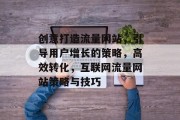 创意打造流量网站,引导用户增长的策略,高效转化,互联网流量网站策略与技巧 创意打造流量网站,引导用户增长的策略,高效转化,互联网流量网站策略与技巧