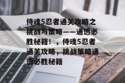 侍魂5忍者通关攻略之挑战与策略——通透必胜秘籍！，侍魂5忍者通关攻略，挑战策略通透必胜秘籍